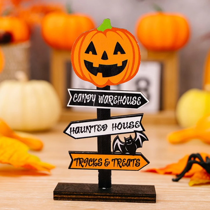 Norvo | Halloween Tre-pumpe – Dekorativt Bord Ornament for Hjem