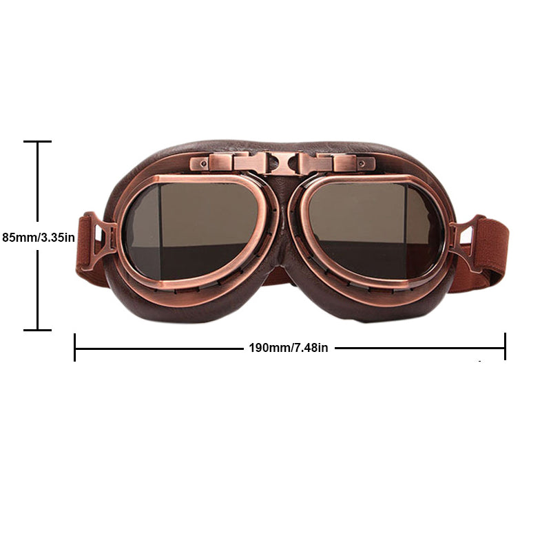 Norvo | Vintage Steampunk Motorsykkelbriller