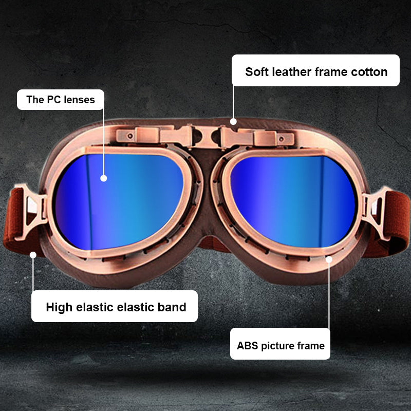 Norvo | Vintage Steampunk Motorsykkelbriller