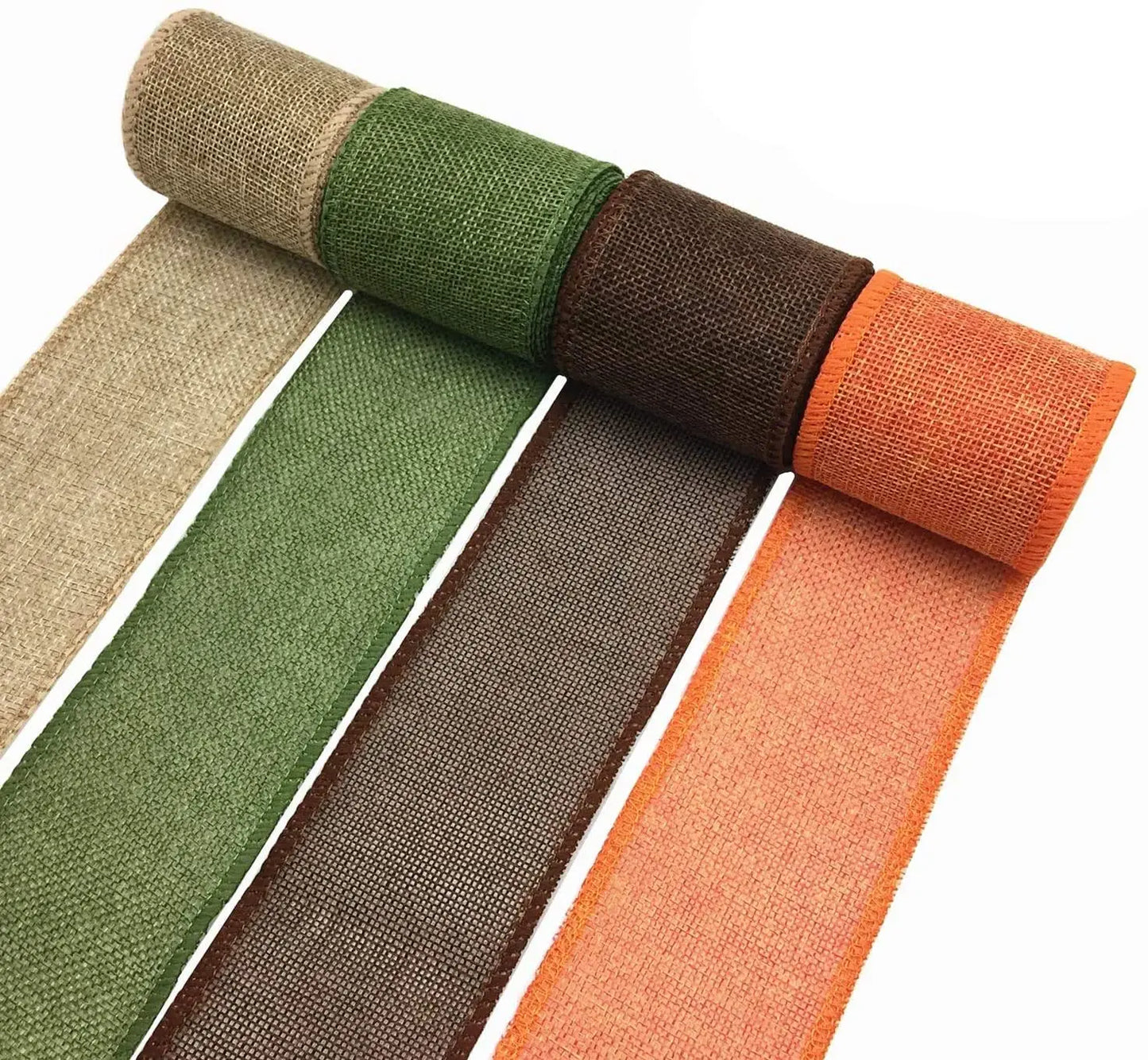 Norvo | 3M/Rull Jute Tråd Bånd Ruller - 60mm Bredde Jute Gavebånd for DIY Julehåndverk, Dekorasjoner og Bryllup