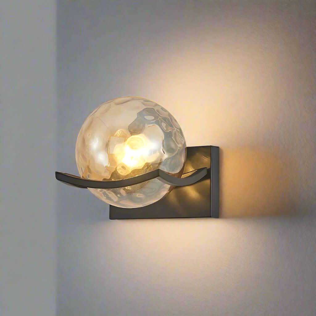 Norvo | Moderne LED Vegglampe med Glasspanel