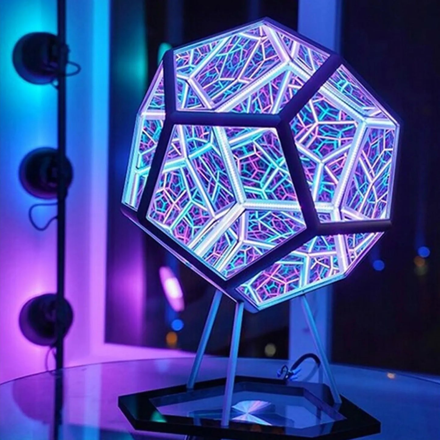 Norvo Infinite Dodecahedron Color Art Light Usb Charging Decorative Lamp Home Desktop Decoration Aesthetic Room Decor