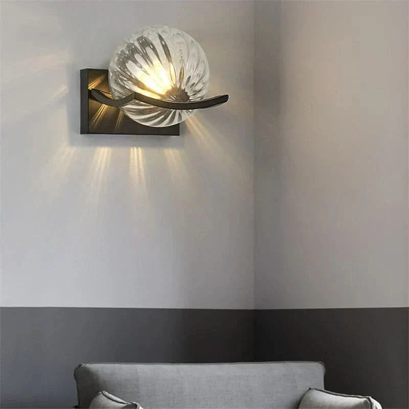 Norvo | Moderne LED Vegglampe med Glasspanel