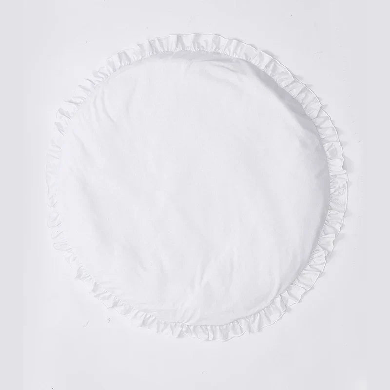 CozyCotton Rund Matte – Myk Lek- og Krabbe Matte