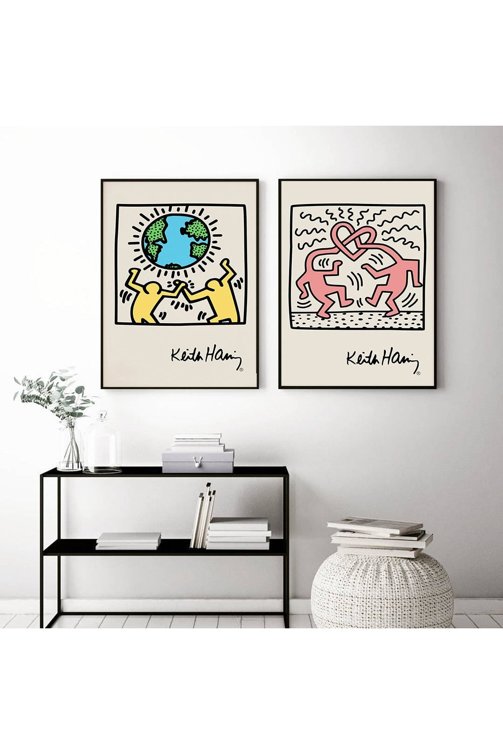 Norvo | Keith Haring Inspirert Lerretskunst