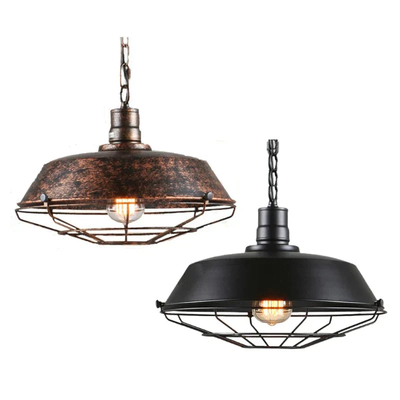 Norvo | Vintage Loft Pendelampe: Industriell Retro Jern Taklampe Krone for Stue, Restaurant, Bar, Kjøkken