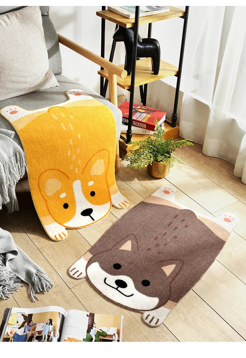 Norvo | Søt Dyre Antiskli Mat – Pet Design for Kjøkken, Bad og Gang