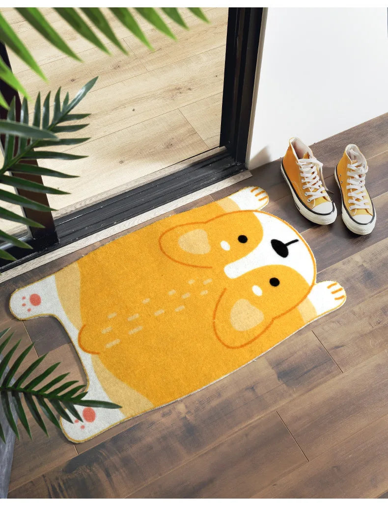 Norvo | Søt Dyre Antiskli Mat – Pet Design for Kjøkken, Bad og Gang