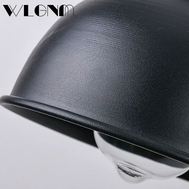 Norvo | Vanntett Retro Utendørs Hage Veranda Vegglampe: Vintage Jern Vegglampe for Korridor, Trapp, Gårdsplass, Balkong, Villa