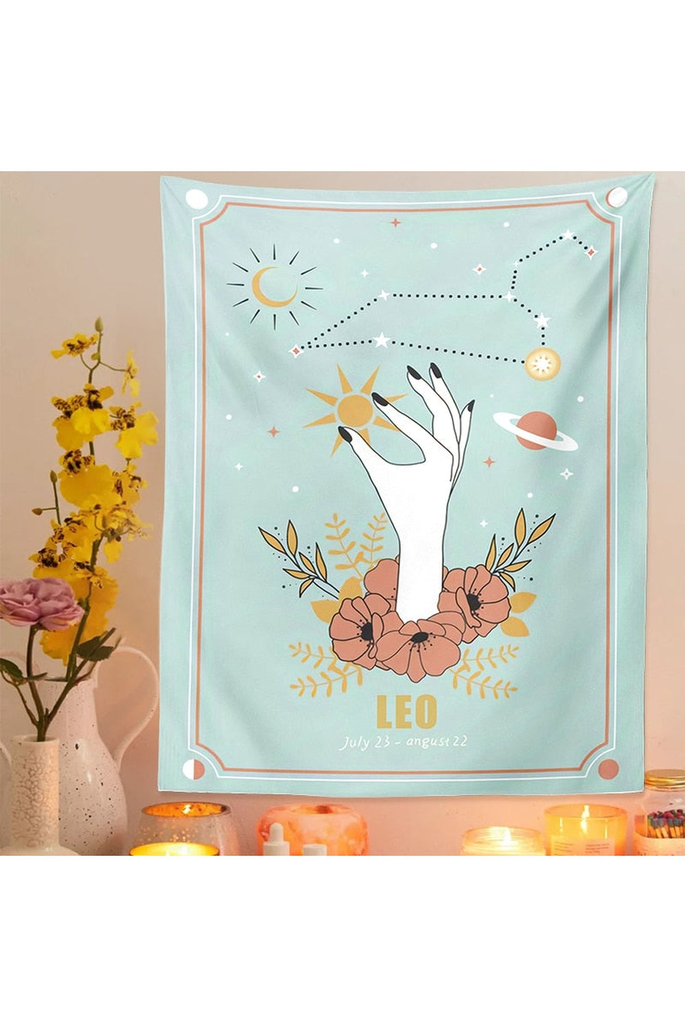 Zodiac-tegn-tema veggdekorasjon