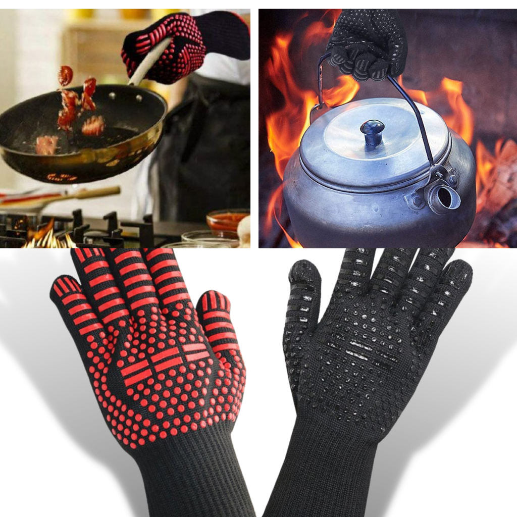 Varmebestandige grillhansker (1 par)