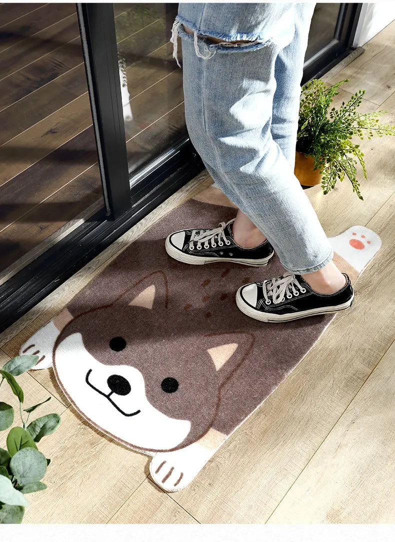 Norvo | Søt Dyre Antiskli Mat – Pet Design for Kjøkken, Bad og Gang
