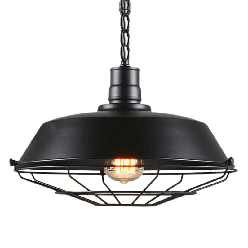 Norvo | Vintage Loft Pendelampe: Industriell Retro Jern Taklampe Krone for Stue, Restaurant, Bar, Kjøkken