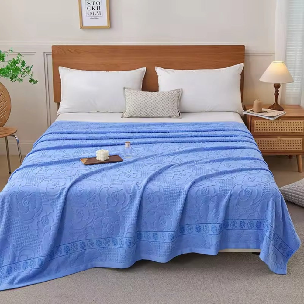 Norvo | Flora Terry Cotton Weave Blanket