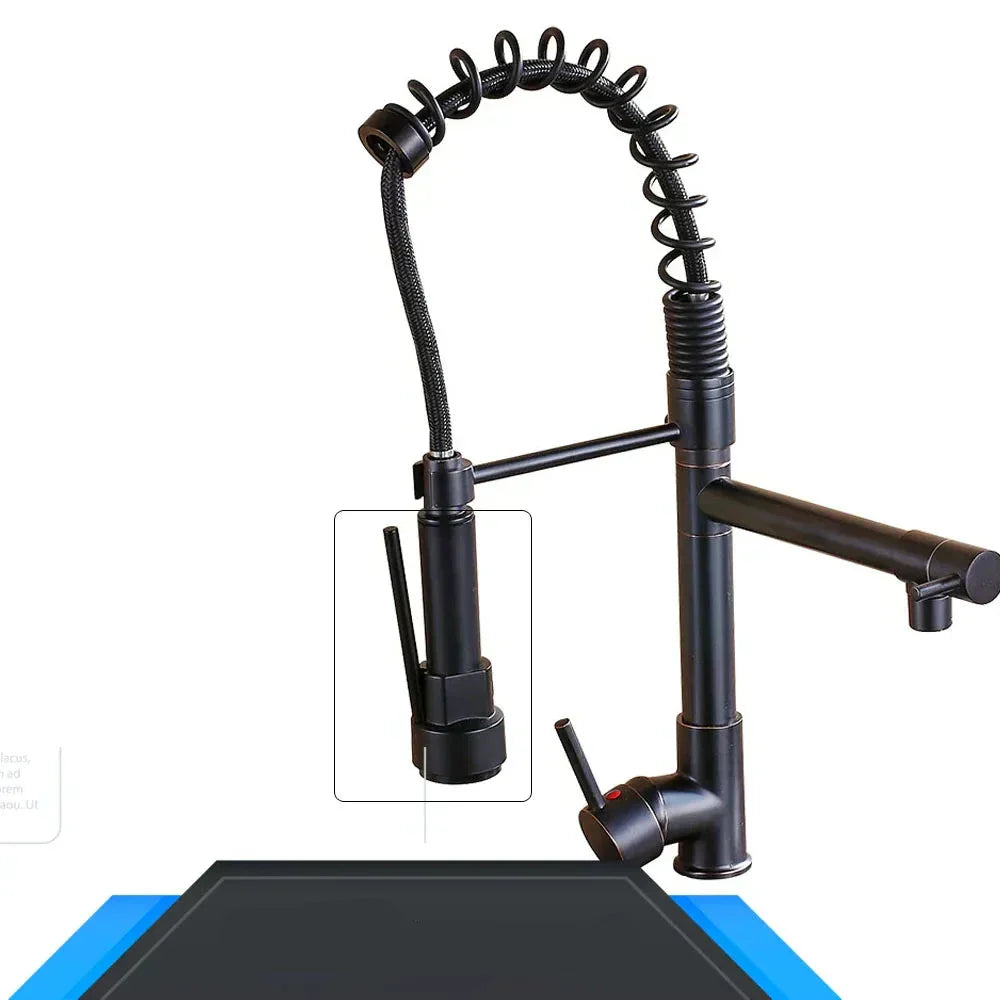 FlexiFlow – Justerbart Kjøkkenkran med To Uttak Norvo