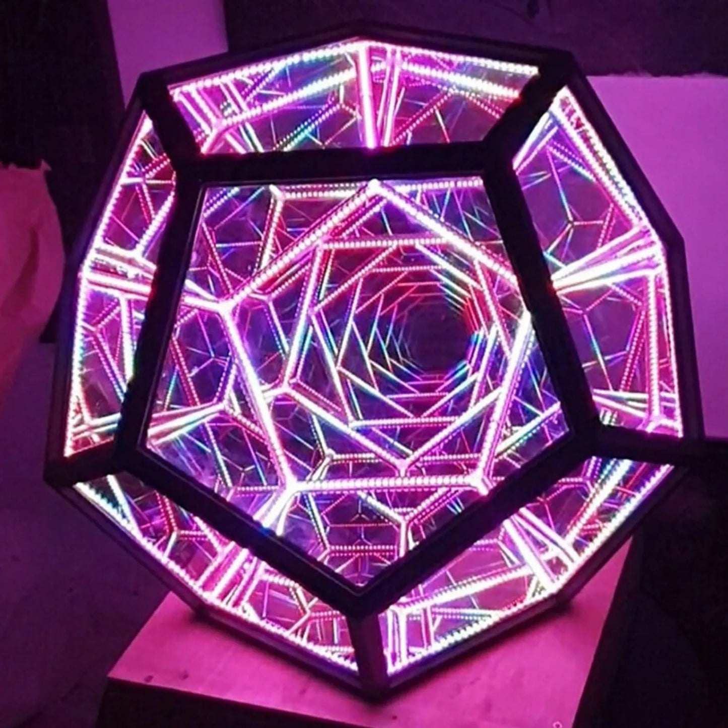 Norvo Infinite Dodecahedron Color Art Light Usb Charging Decorative Lamp Home Desktop Decoration Aesthetic Room Decor