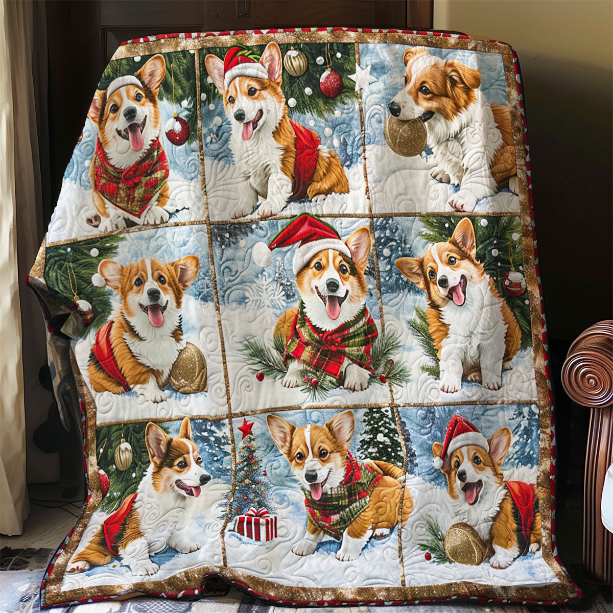 Norvo | Corgis glade juleserviett
