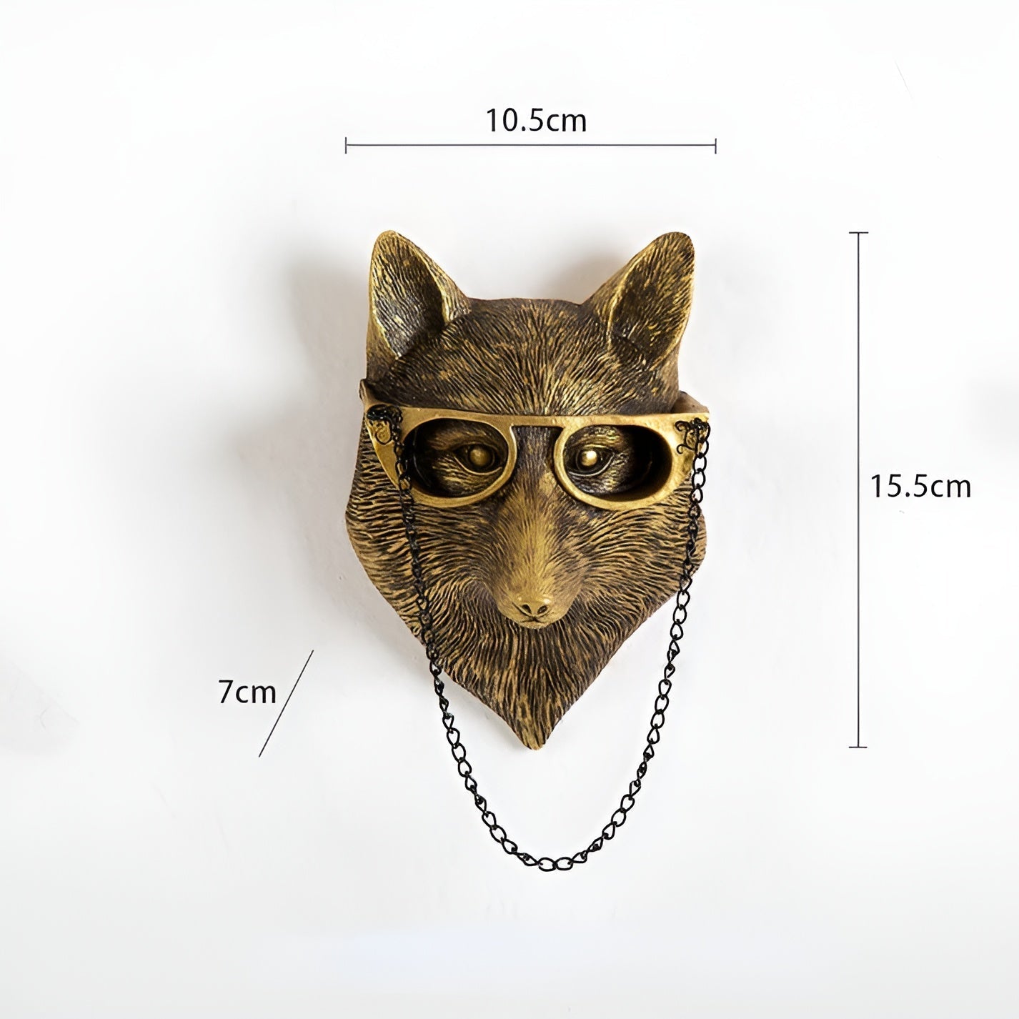 Norvo | Golden Head - Multifunksjonell Hode Veggkrok Dekorasjon og Veggoppbevaring