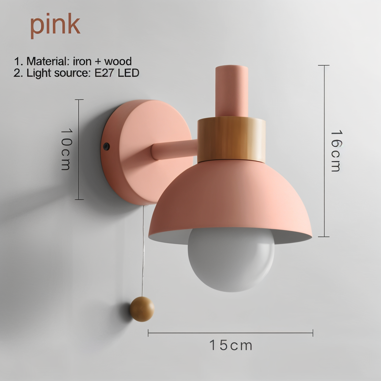 Norvo | Vegglampe - Macaron - Moderne Design - Innendørs Belysning