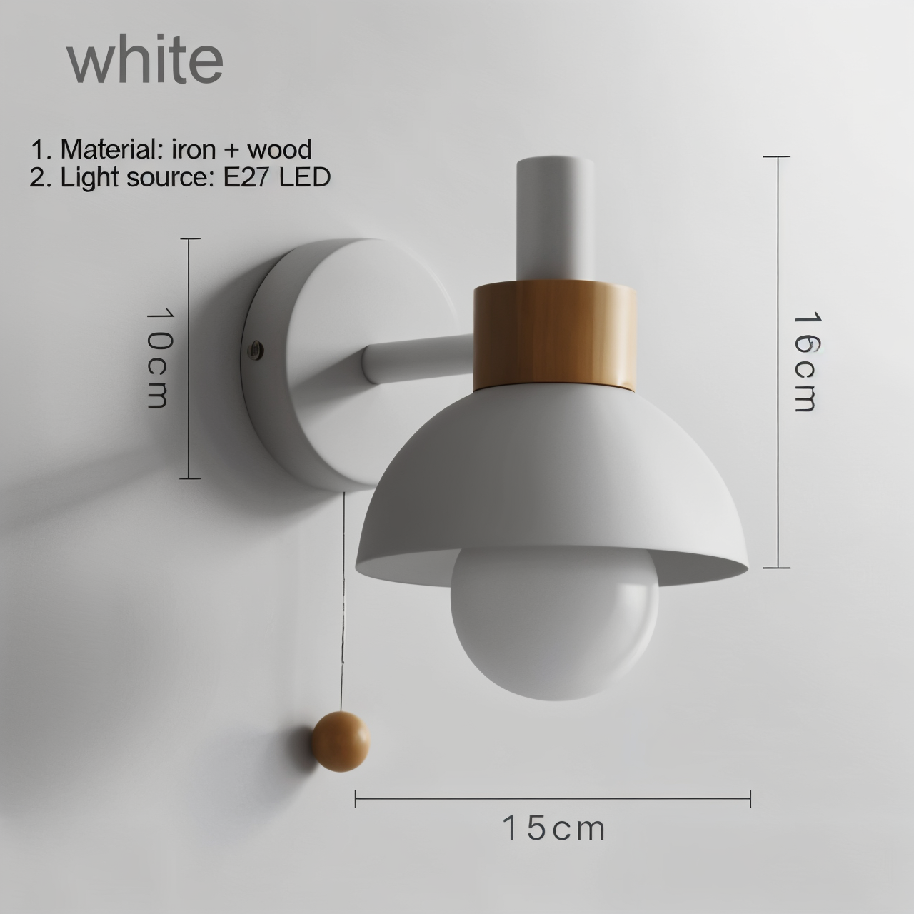 Norvo | Vegglampe - Macaron - Moderne Design - Innendørs Belysning