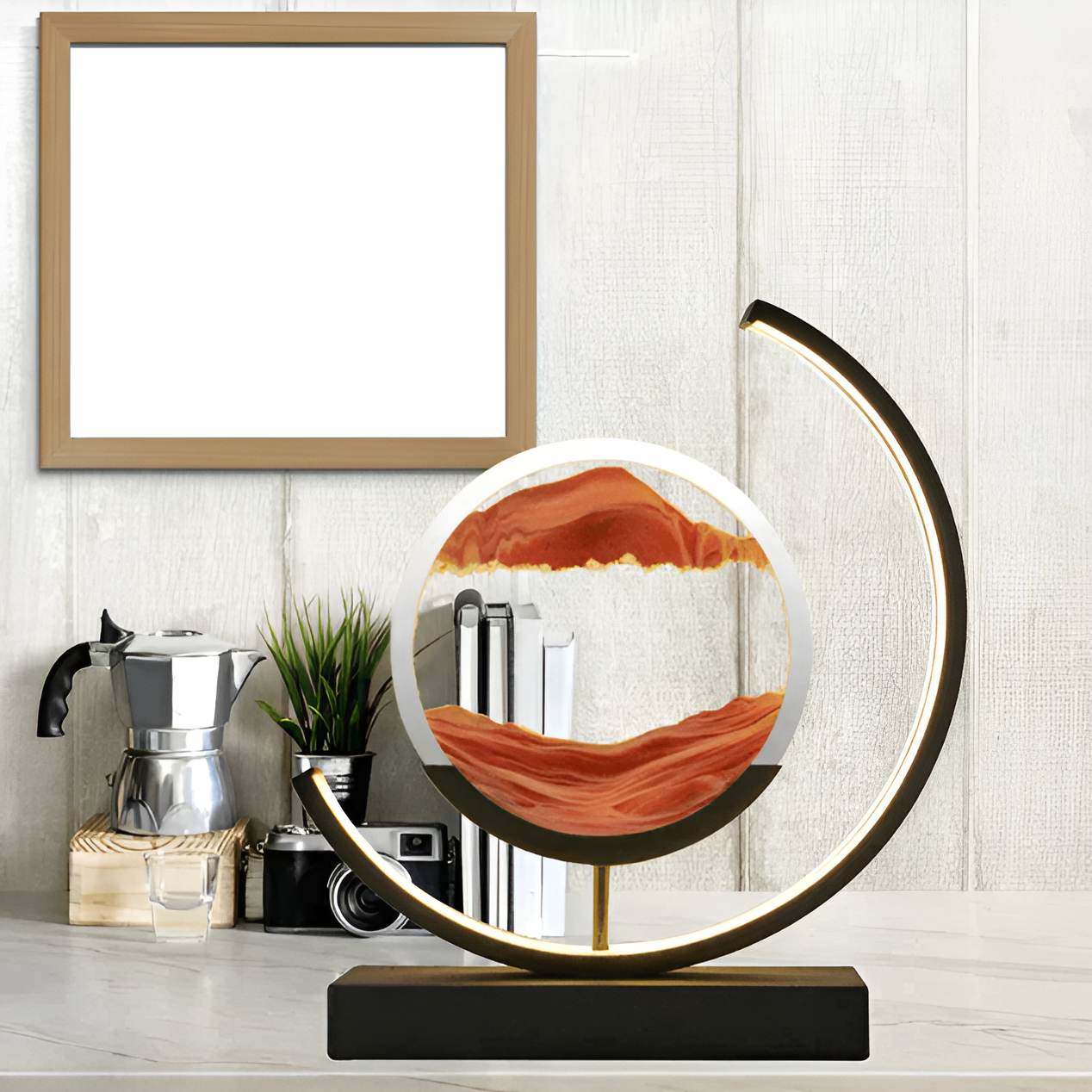 Norvo | Sand Glow - Sand lampe med fjernkontroll & dimbare funksjoner