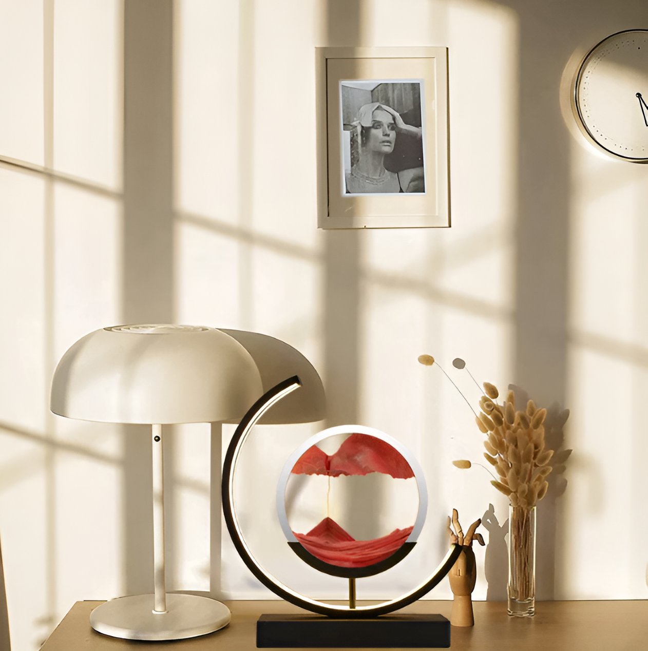 Norvo | Sand Glow - Sand lampe med fjernkontroll & dimbare funksjoner