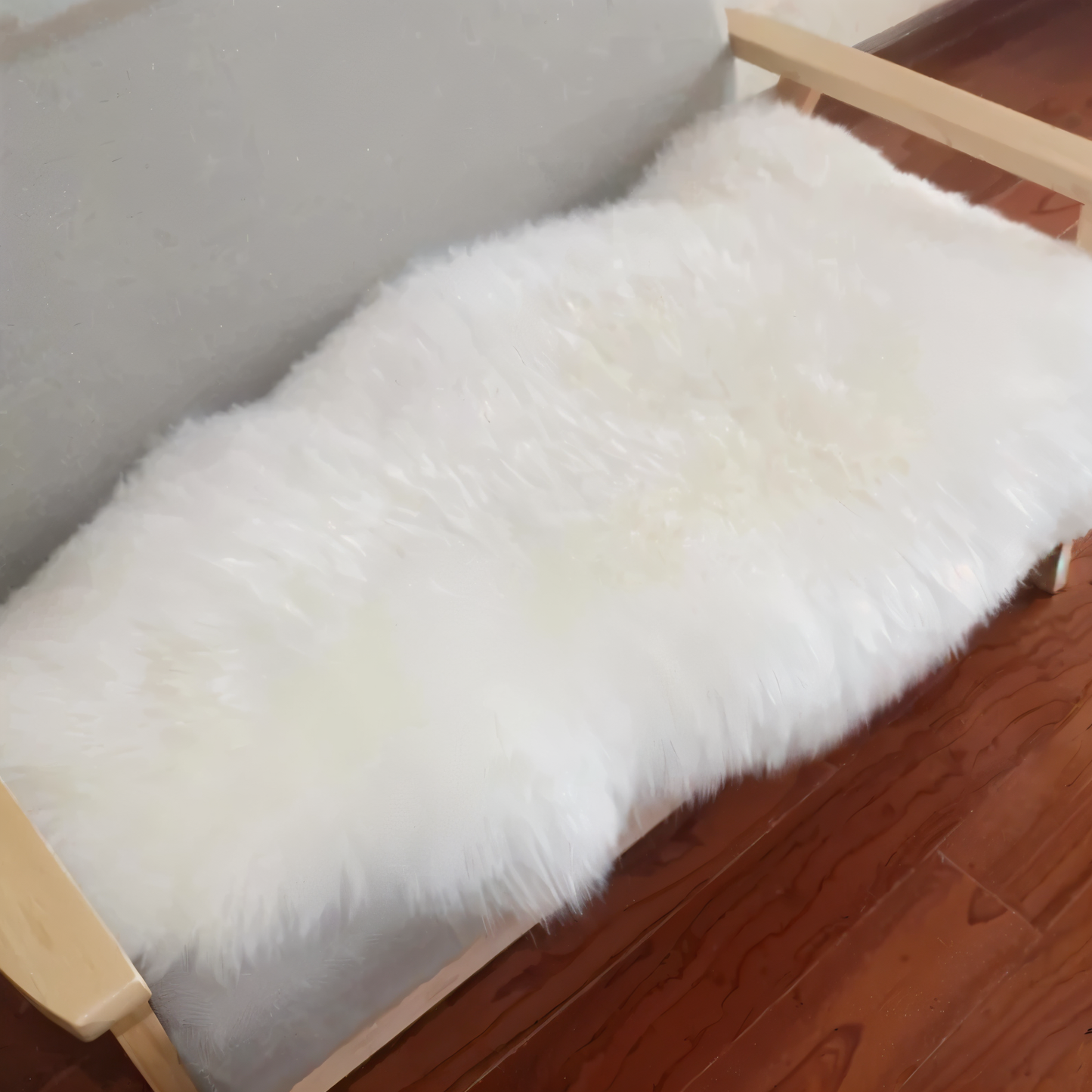 Norvo | ShearLuxe Faux Fur Teppe – Myk Imitasjon Saueskinn for Hjemmedekorasjon