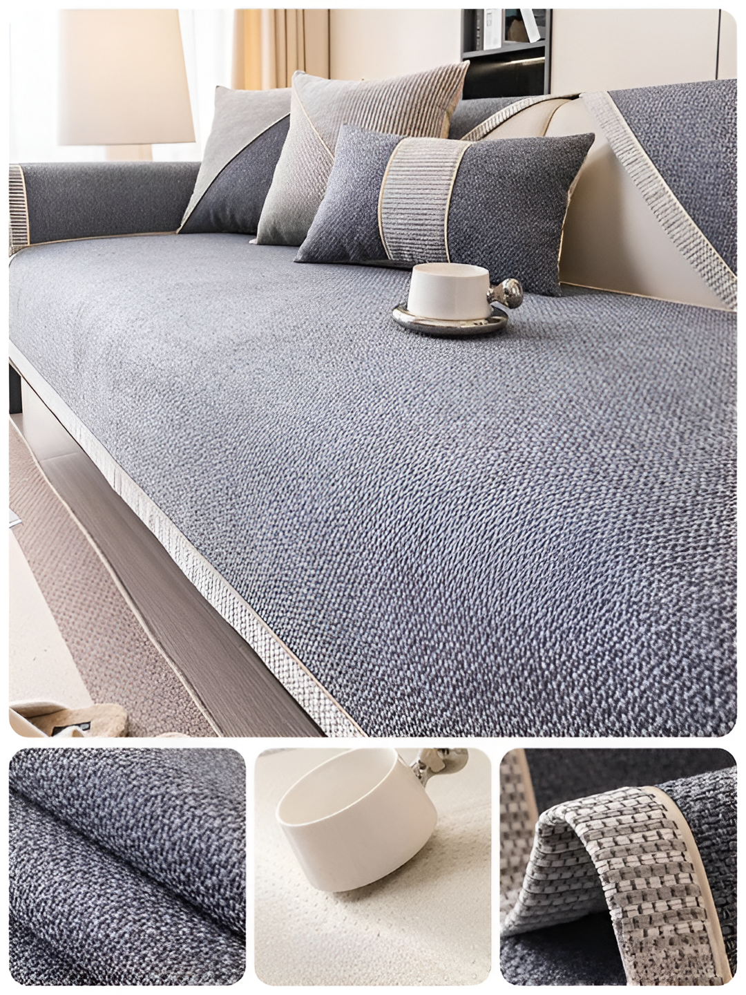 Norvo - Antiskli sofa beskyttelsestrekk for sofa og sofa
