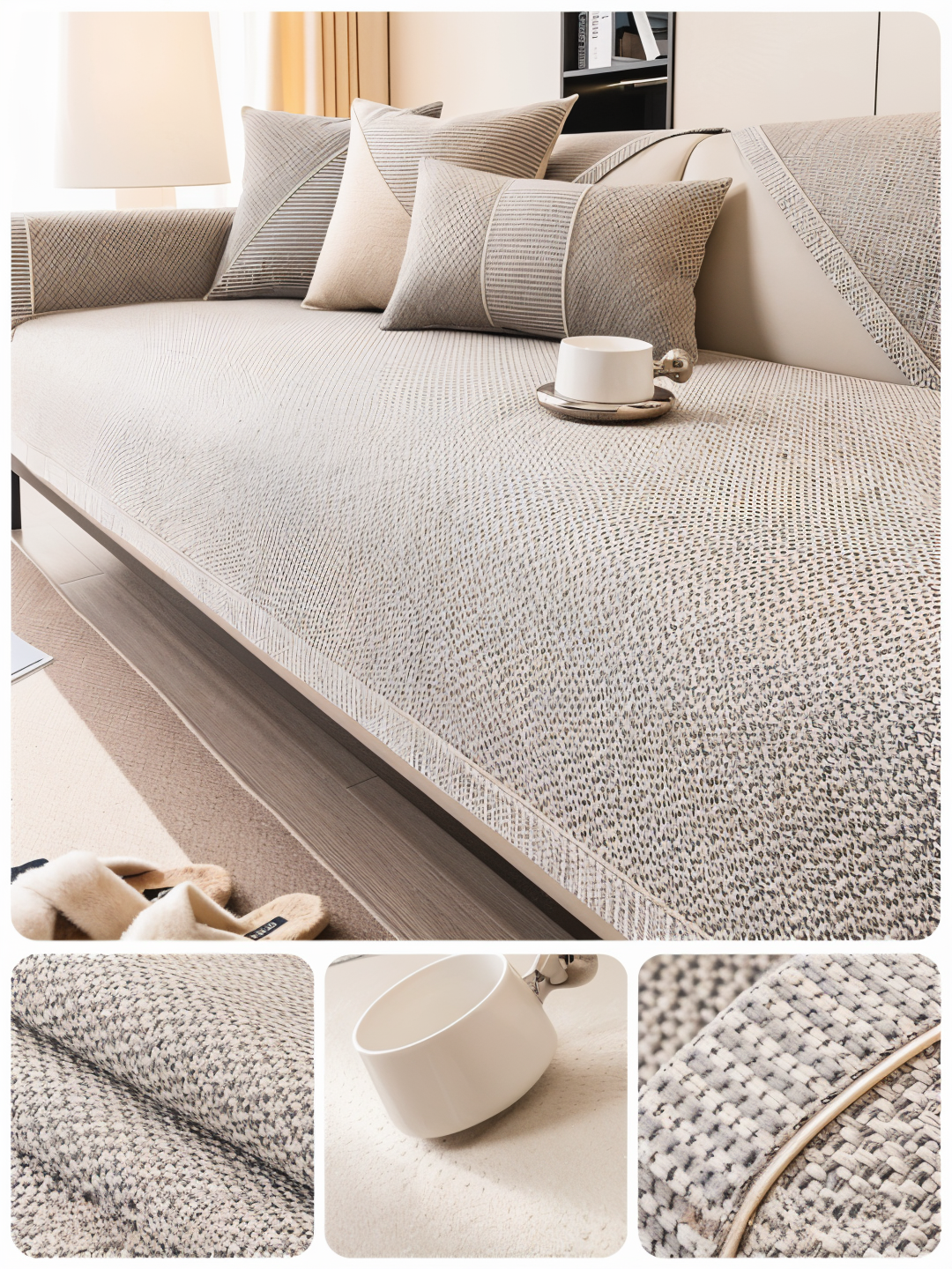 Norvo - Antiskli sofa beskyttelsestrekk for sofa og sofa
