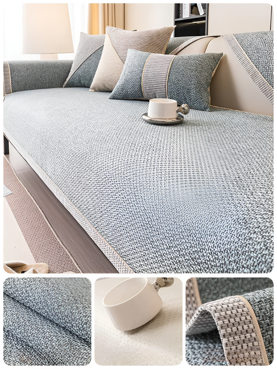 Norvo - Antiskli sofa beskyttelsestrekk for sofa og sofa