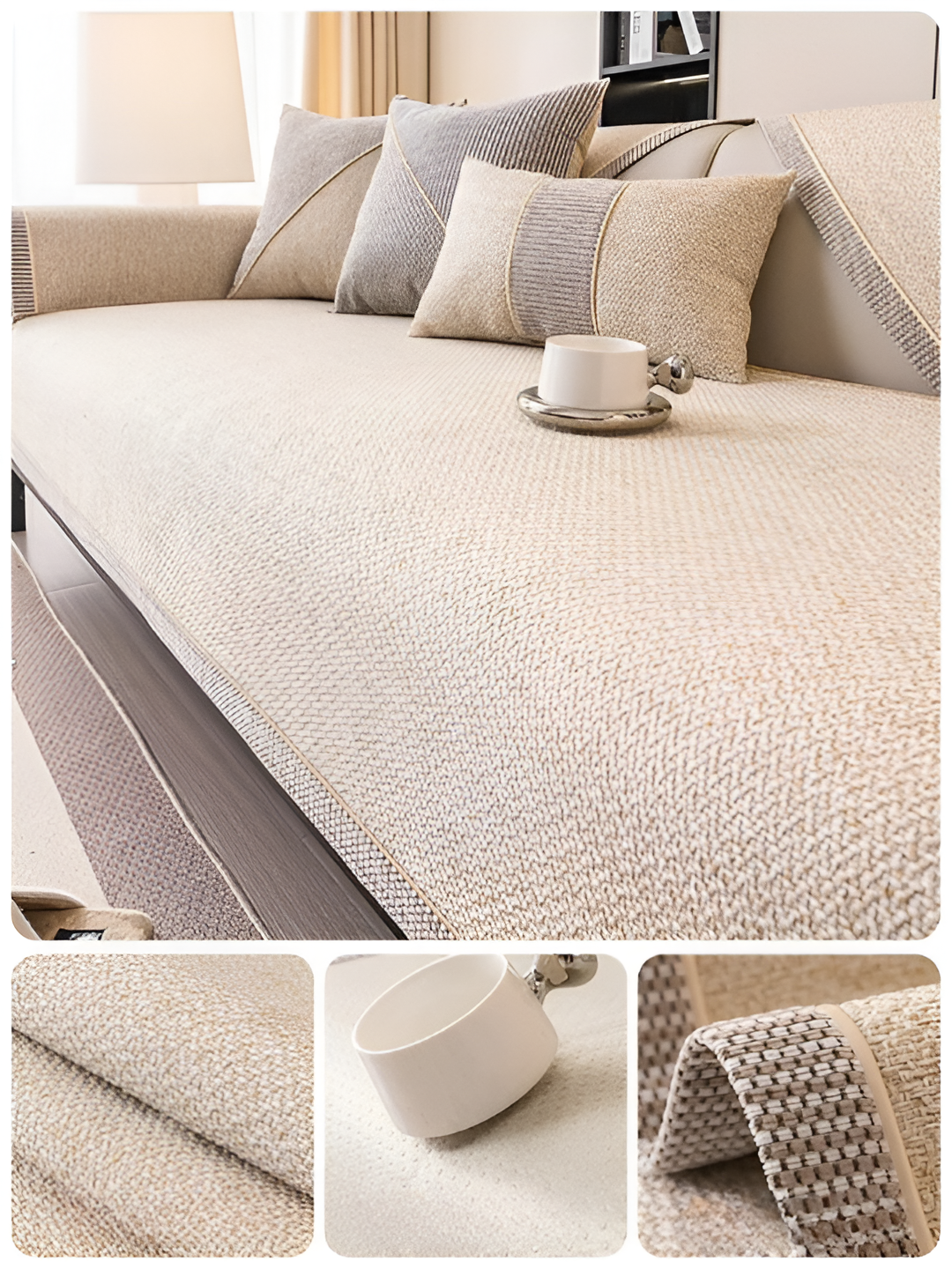 Norvo - Antiskli sofa beskyttelsestrekk for sofa og sofa