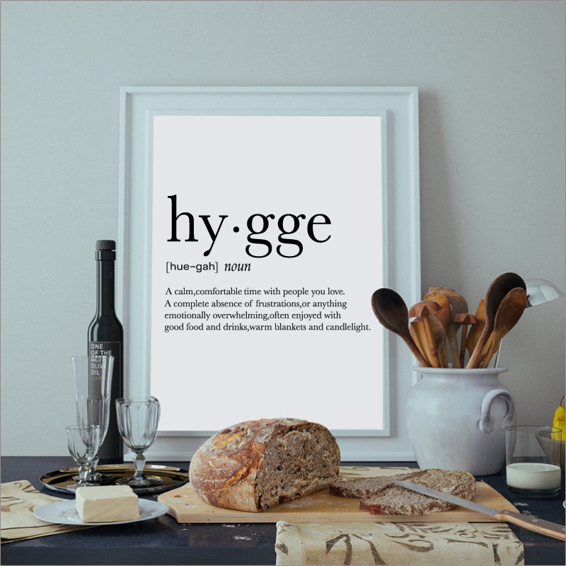 Norvo | Hygge Lagom Definisjon Minimalistisk Nordisk Veggkunst Svart Hvit Fine Art Lerretstrykk Svensk Dansk Norsk Livsstil Sitater Plakater For Moderne Hjem Kontor