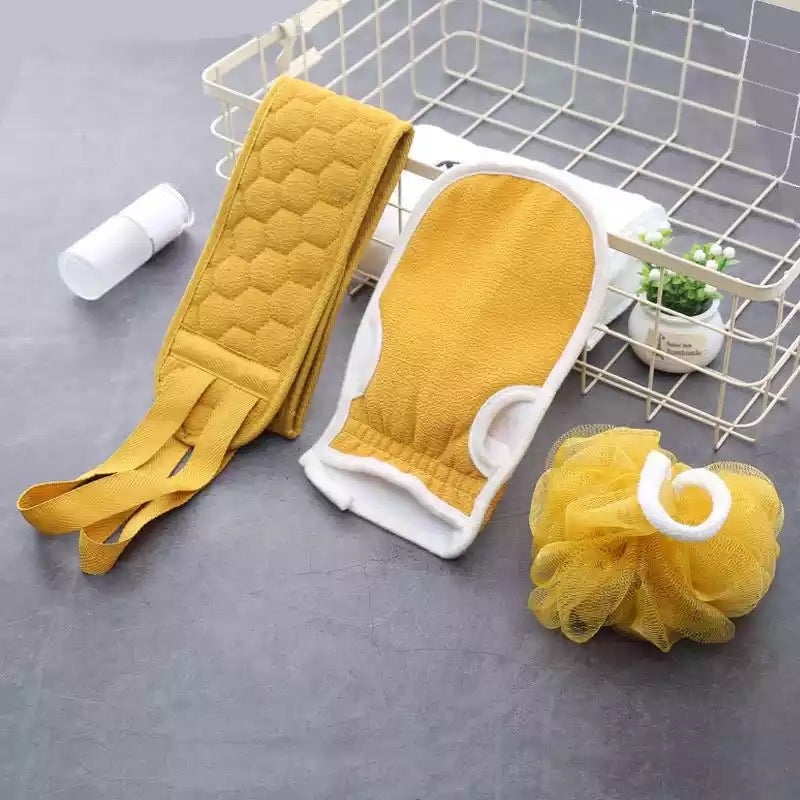3Pcs Eksfolierende Kroppsskrubbere