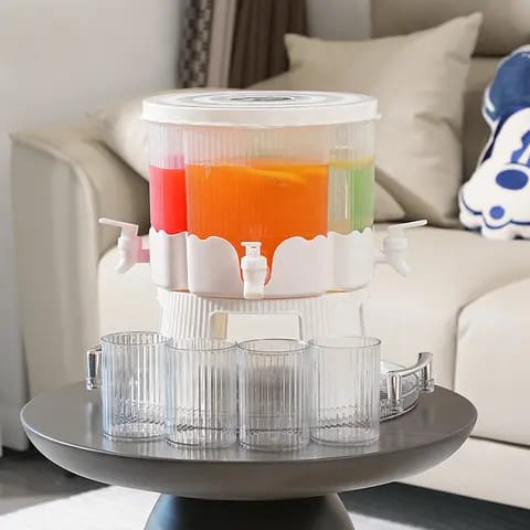 Delt juice-dispenser med stativ SvartNov