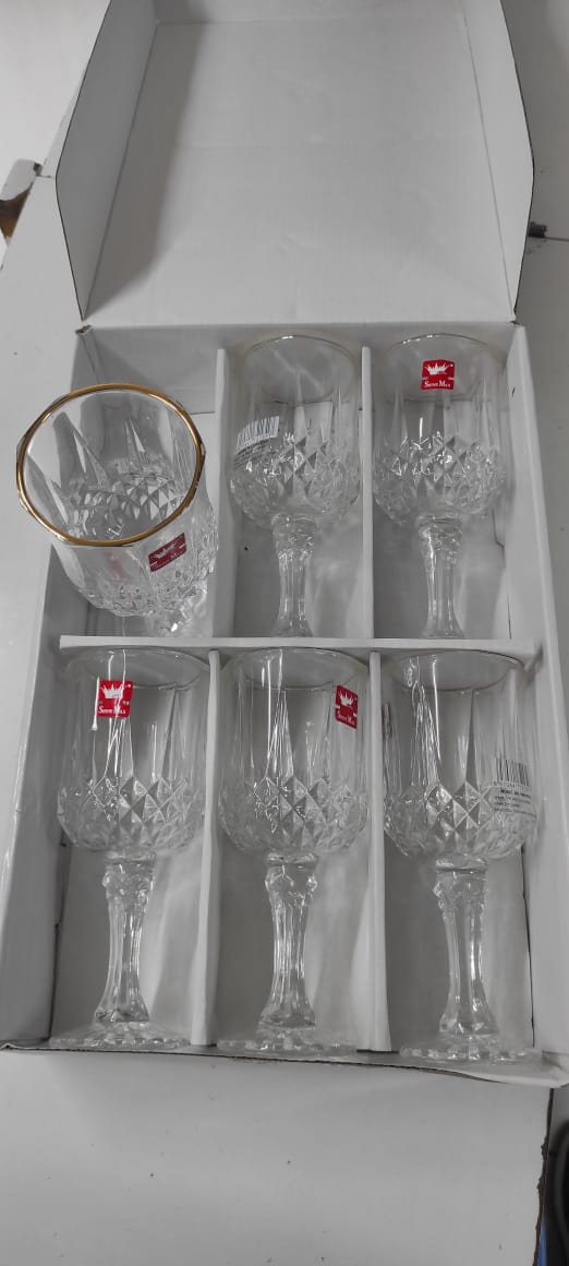 6Pc Krystall Vinglass