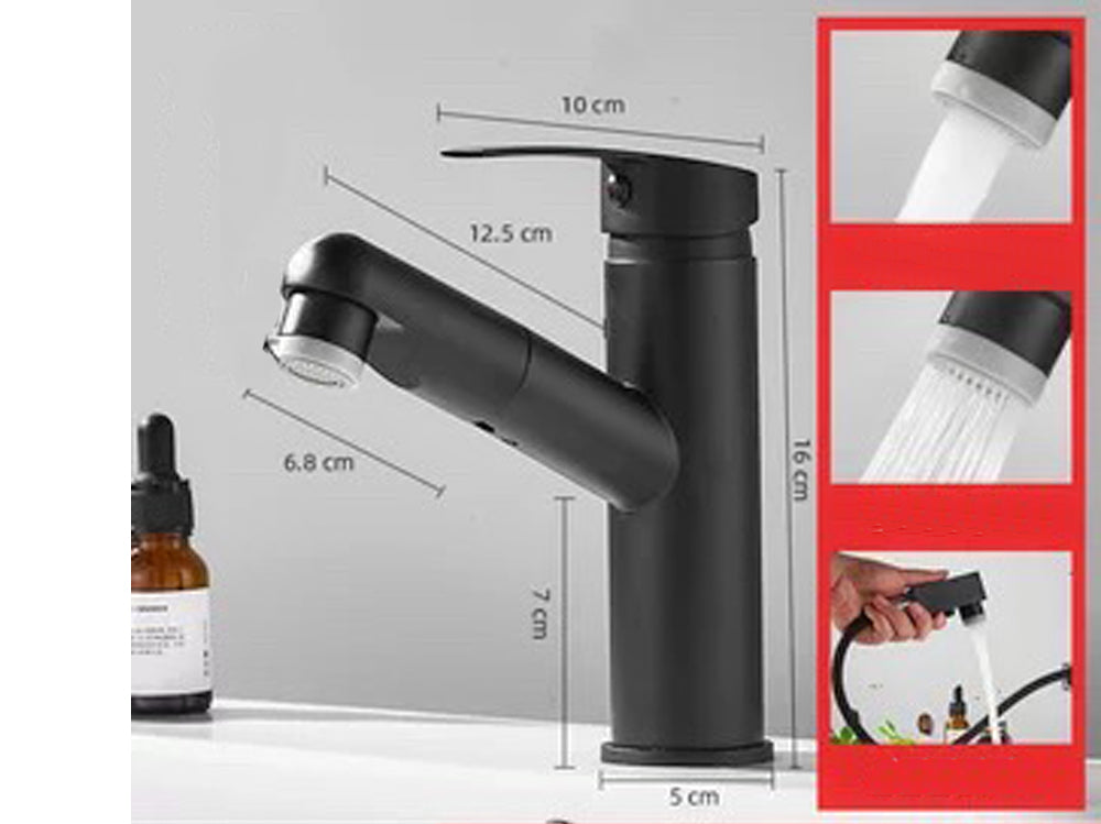 Norvo | Sinkkraner med uttrekkbar spray Norvo | Blandebatteri