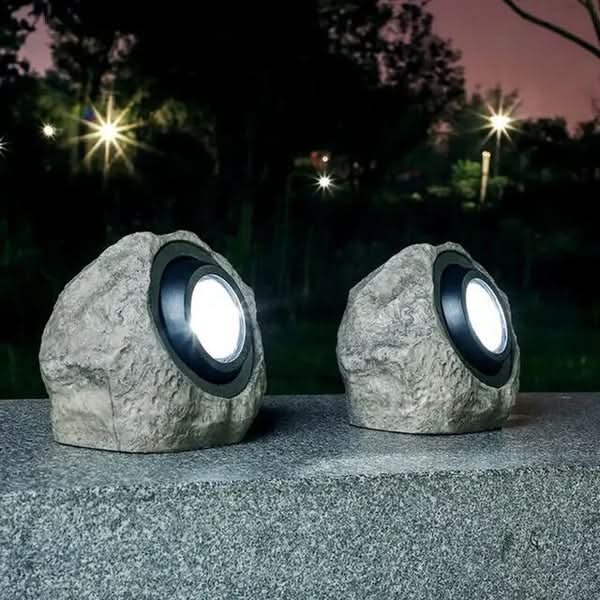 Norvo | Solar Rock Light – LED Hage Stein Lampe