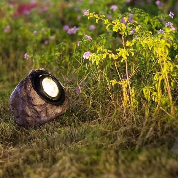 Norvo | Solar Rock Light – LED Hage Stein Lampe