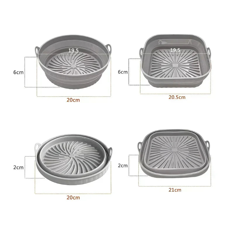 Norvo | Varmeresistent silikoinsert for luftfrityrkokere med non-stick belegg