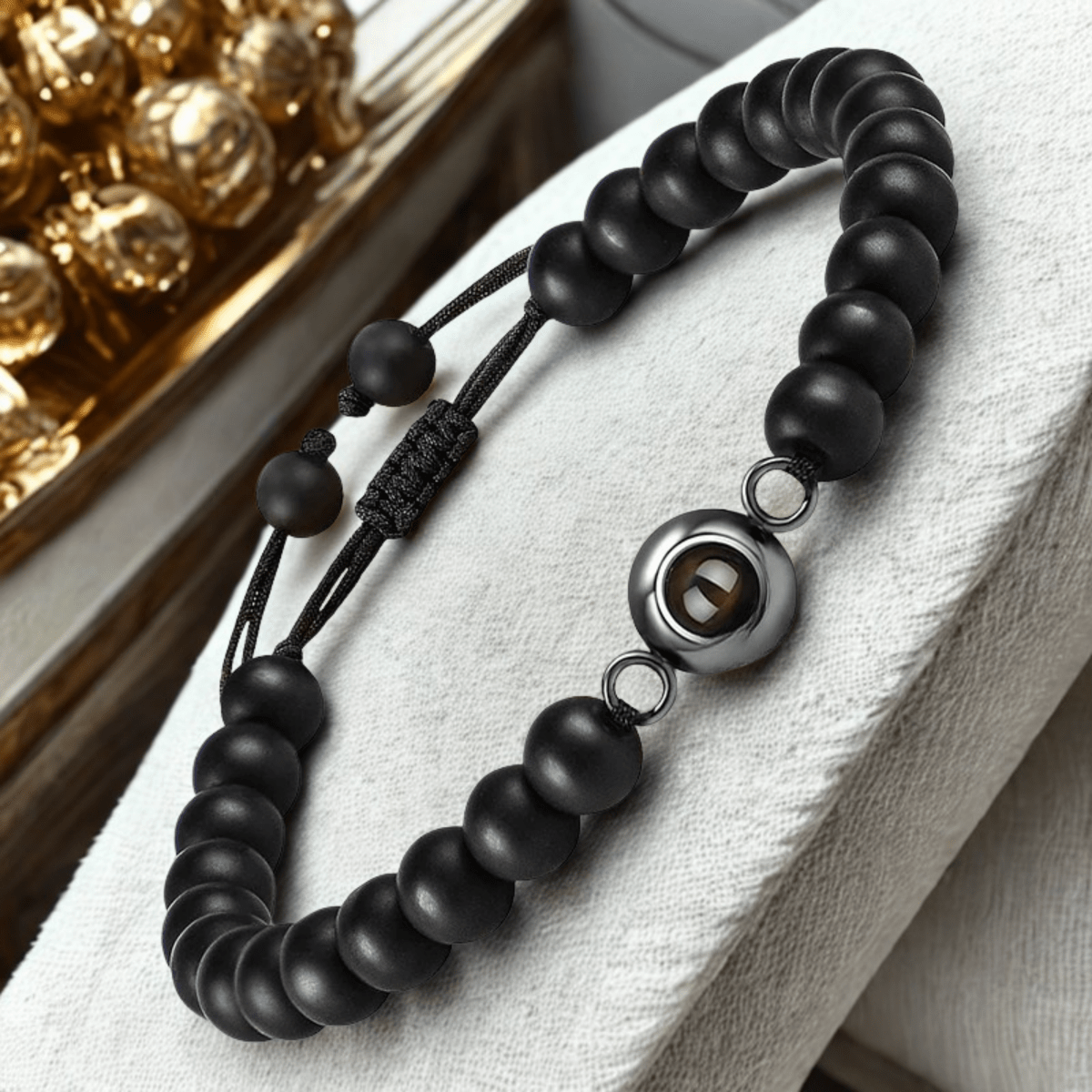 Norvo | Prosjektjonsarmbånd med uendelig hjerte og personlig bilde