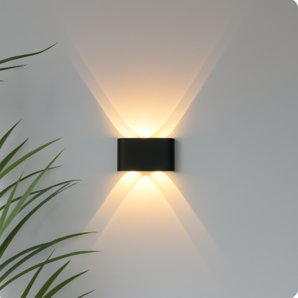 Norvo | Moderne Innendørs Utendørs Vegglampe – Minimalistisk LED Armatur