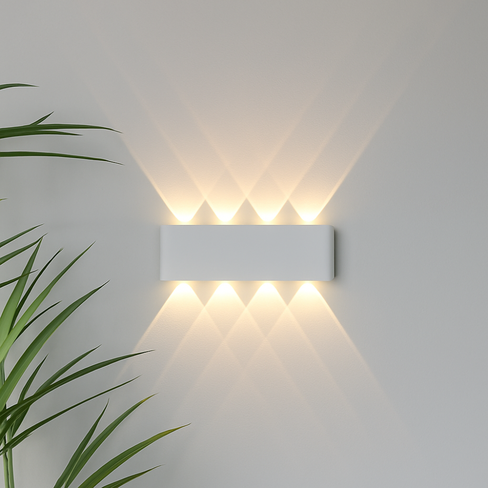 Norvo | Moderne Innendørs Utendørs Vegglampe – Minimalistisk LED Armatur