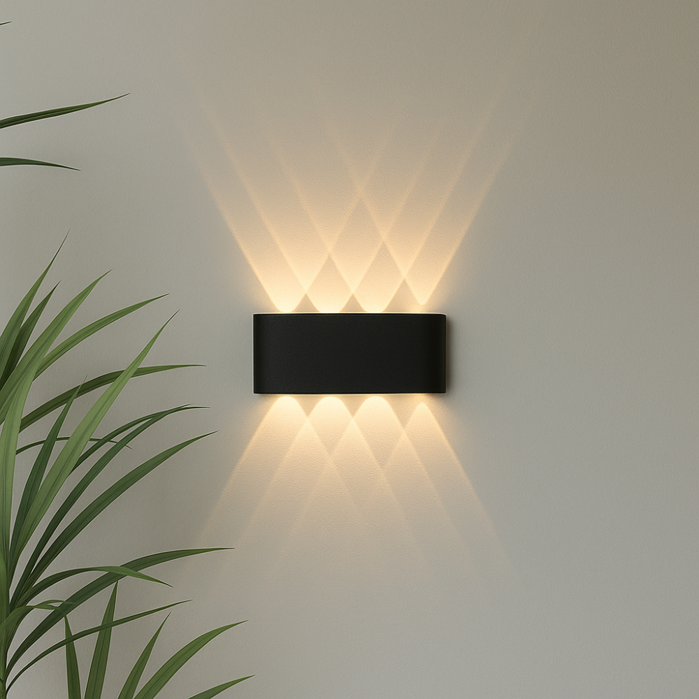 Norvo | Moderne Innendørs Utendørs Vegglampe – Minimalistisk LED Armatur