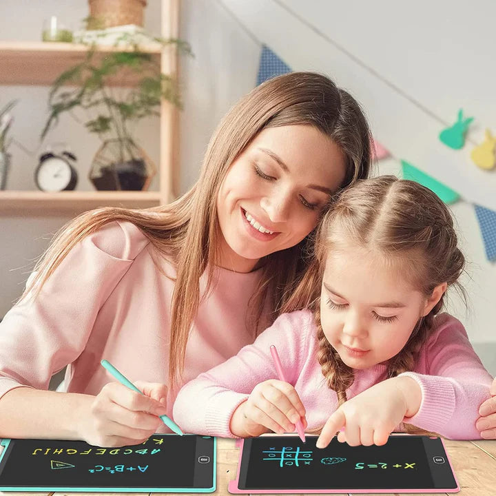 Norvo | LCD tegnebrett | 2-i-1 tegne- og skrivehjelp 8,5 & 12 tommer – Kreativ frihet uten rot