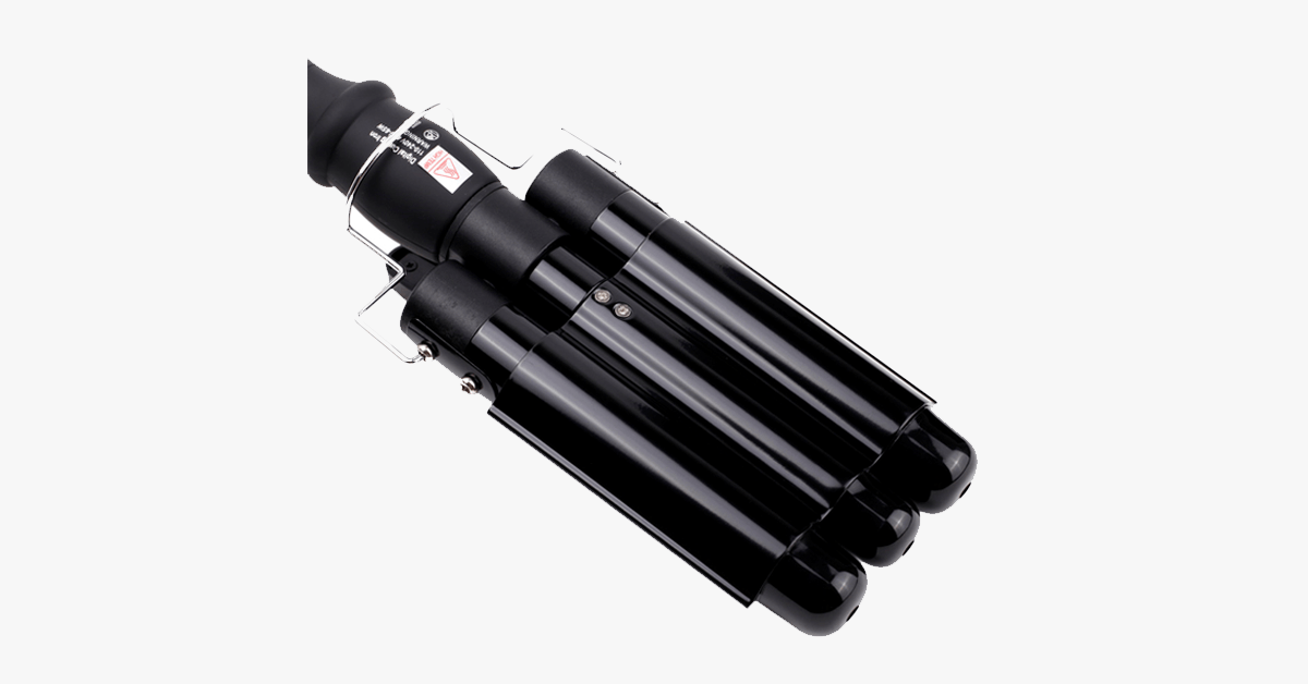 Norvo | Salon Kvalitet Triple Fat Krølltang, Perfekte Rask Krøller Dype Bølger