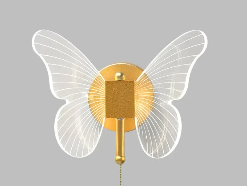 Moderne Sommerfugl Vegglys – Elegant LED Veggbelysning for Stue eller Soverom