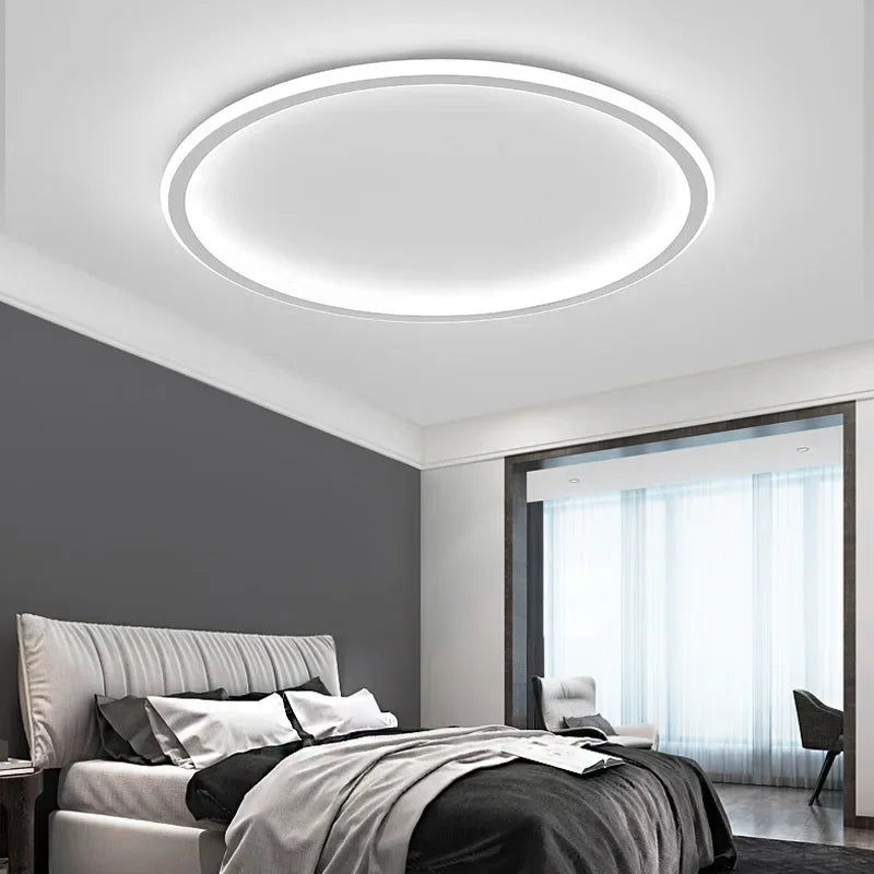 Norvo Skandi Taklampe | Rund LED Lampe | Moderne Takbelysning | Ulike Lysfarger & Størrelser