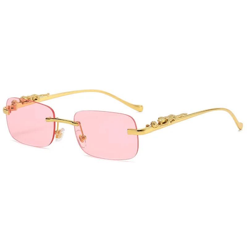 Norvo | Rimless Leopard Head Solbriller med UV400 Beskyttelse