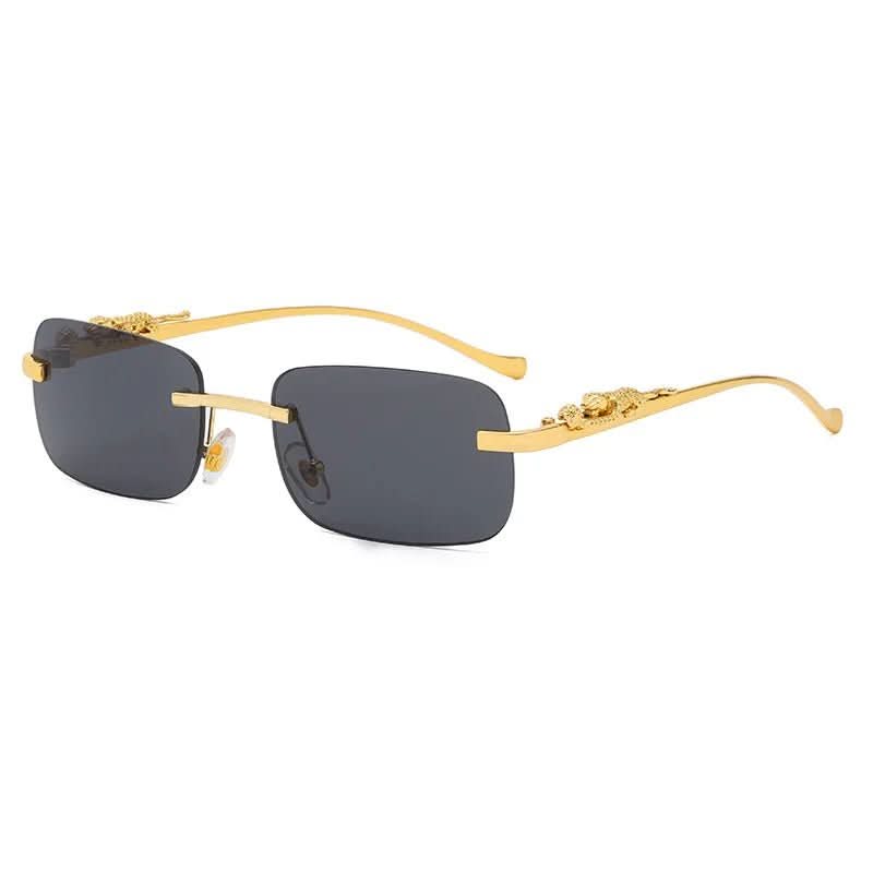 Norvo | Rimless Leopard Head Solbriller med UV400 Beskyttelse