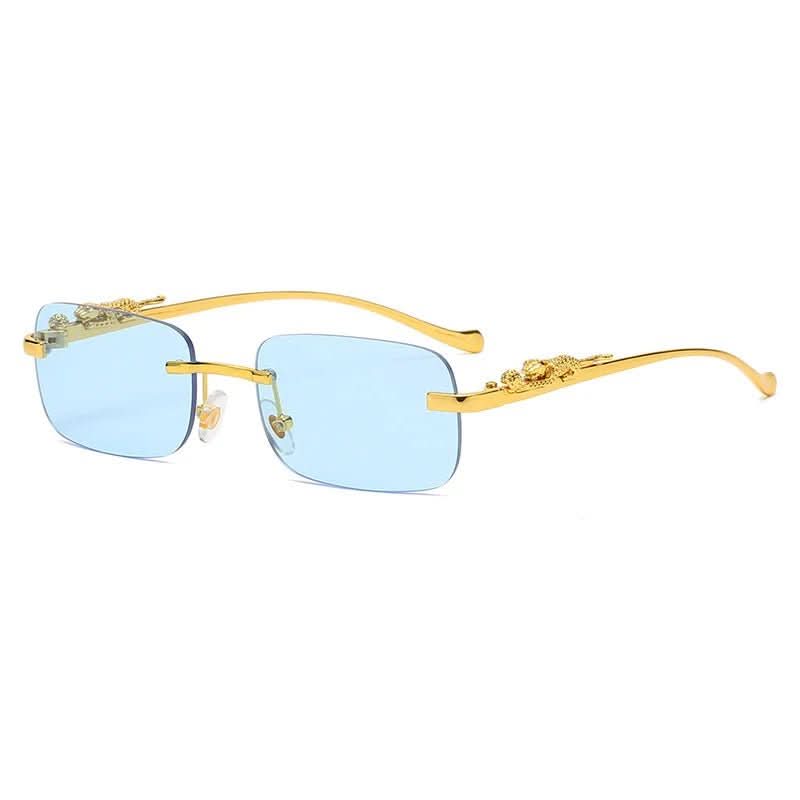 Norvo | Rimless Leopard Head Solbriller med UV400 Beskyttelse